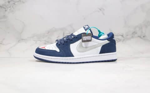 耐克Nike SB x Air Jordan 1 Low纯原版本乔丹联名款低帮AJ1海军蓝配色篮球鞋原鞋开模一比一打造 货号：CJ7891-400