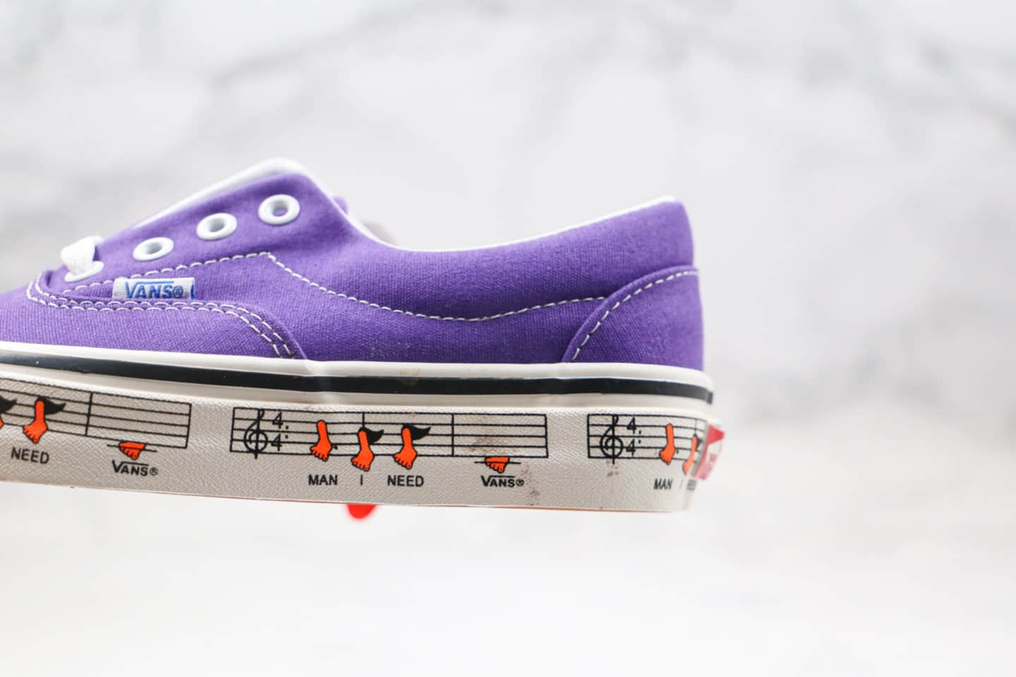 万斯Vans Era 95 Dx公司级版本低帮音乐喷泉涂鸦紫色硫化帆布鞋原厂硫化大底