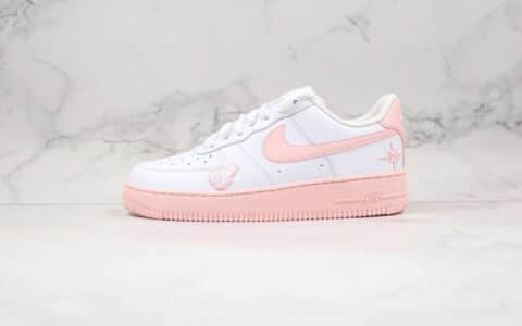 耐克Nike Air Force 1 Pink Foam White LF纯原版本低帮空军一号粉白樱花色板鞋内置全掌Sole气垫 货号：CV7663-100