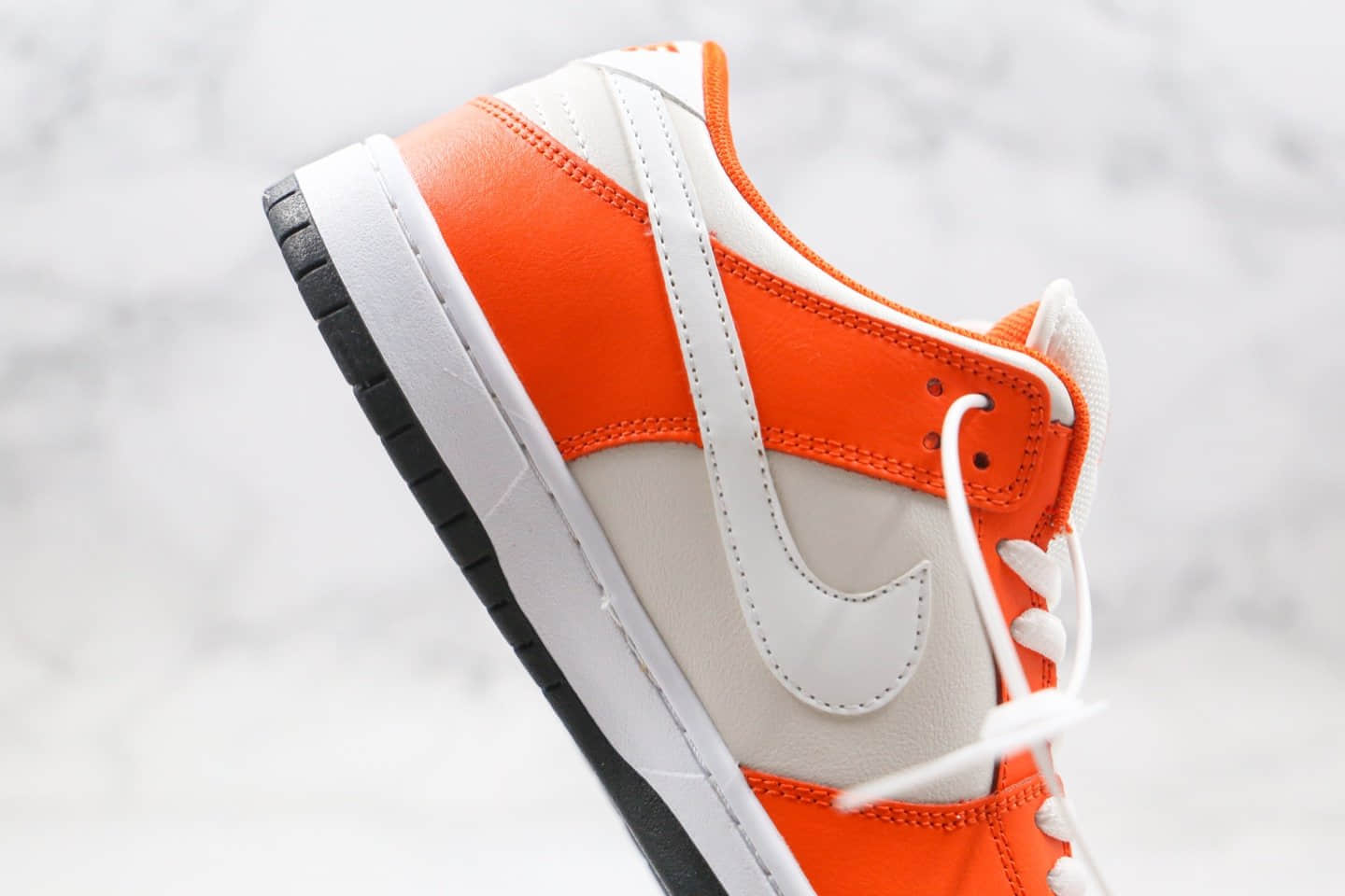 耐克Nike SB Dunk Low纯原版本低帮板鞋米白橙色原楦原纸板开发 货号：BQ6817-806
