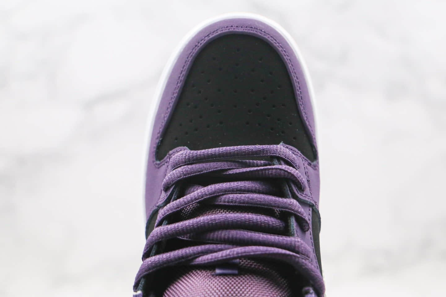耐克Nike Dunk Low Pro纯原版本Dunk低帮板鞋生胶紫色原楦开发 货号：BQ6817-102