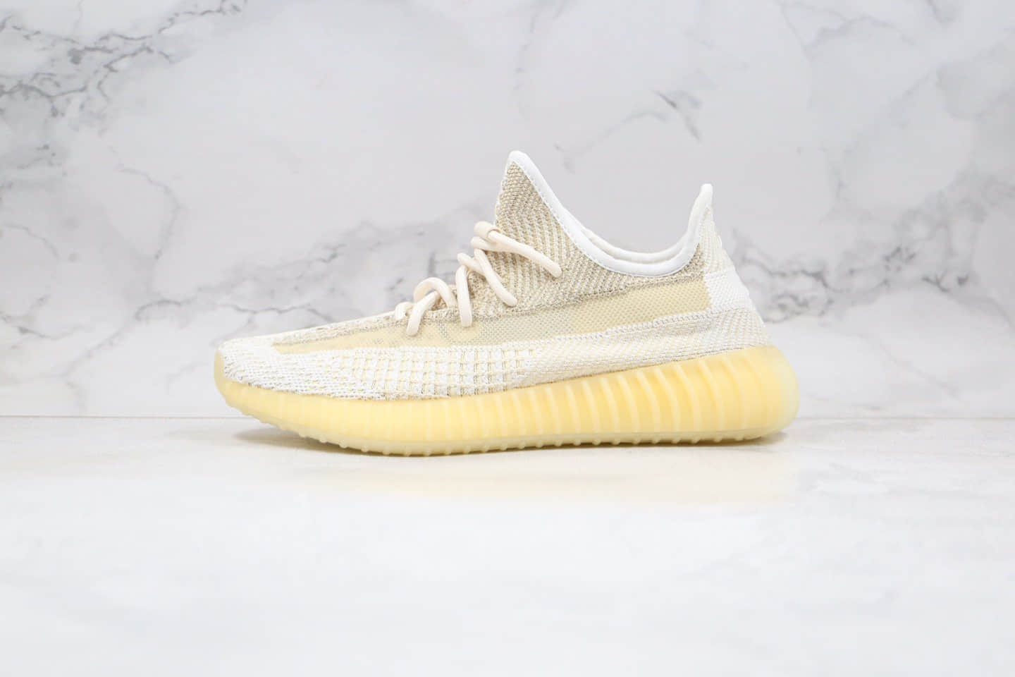 阿迪达斯Adidas Yeezy Boost 350 V2“Abez”OG纯原版本椰子350V2氧化天使米白黄色原厂巴斯夫爆米花材质 货号：FZ5246