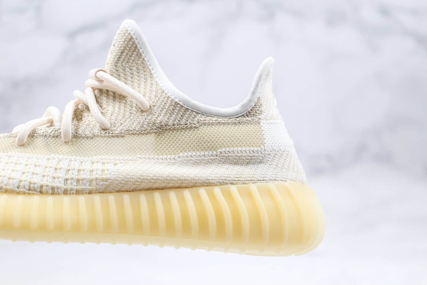 阿迪达斯Adidas Yeezy Boost 350 V2“Abez”OG纯原版本椰子350V2氧化天使米白黄色原厂巴斯夫爆米花材质 货号：FZ5246