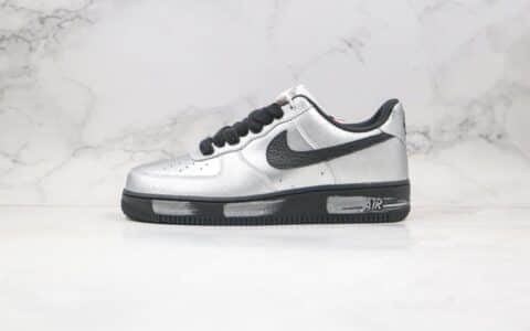 耐克Nike AirForce 1 PMO Para-Noise x PEACEMINUSONE纯原版本低帮权志龙二代小雏菊空军一号银黑色内置气垫 货号：AQ3692-100