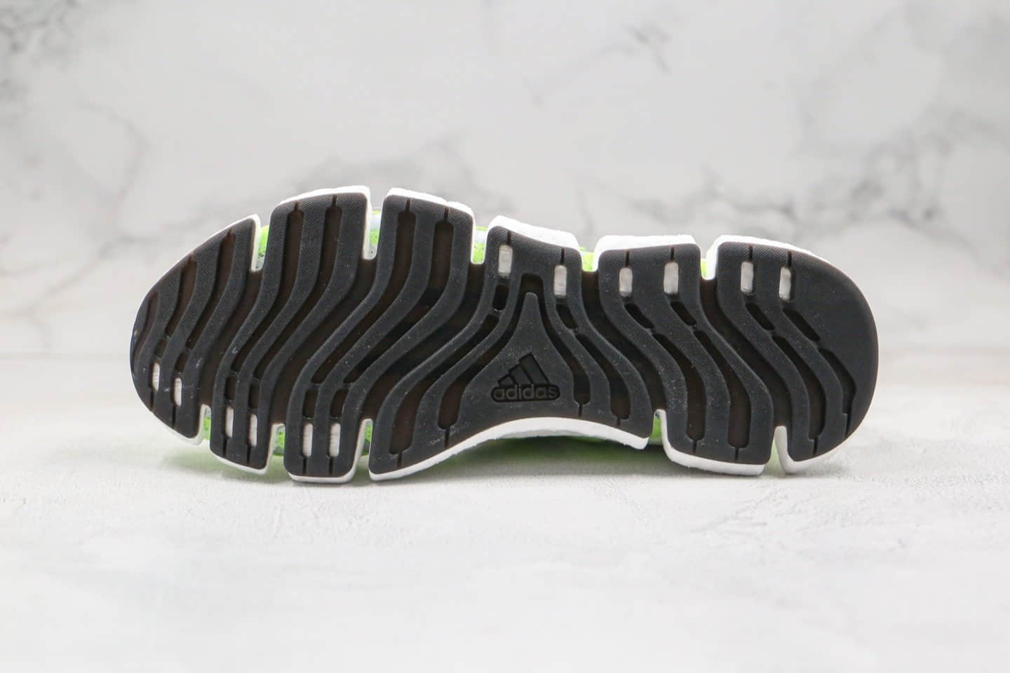 阿迪达斯Adidas Climacool纯原版本清风系列毛毛虫爆米花跑鞋荧光绿原盒原标 货号：FX7848
