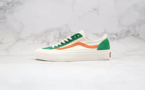 万斯Vans Style36 SF公司级版本低帮杀人鲸半月包头米白绿橘橙色硫化板鞋