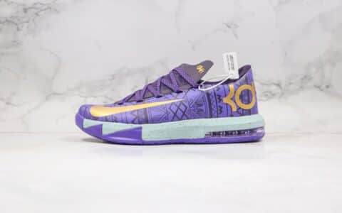 耐克Nike Zoom KD VI EP SJX纯原版本杜兰特6代篮球鞋紫色内置气垫支持实战 货号：646742-500