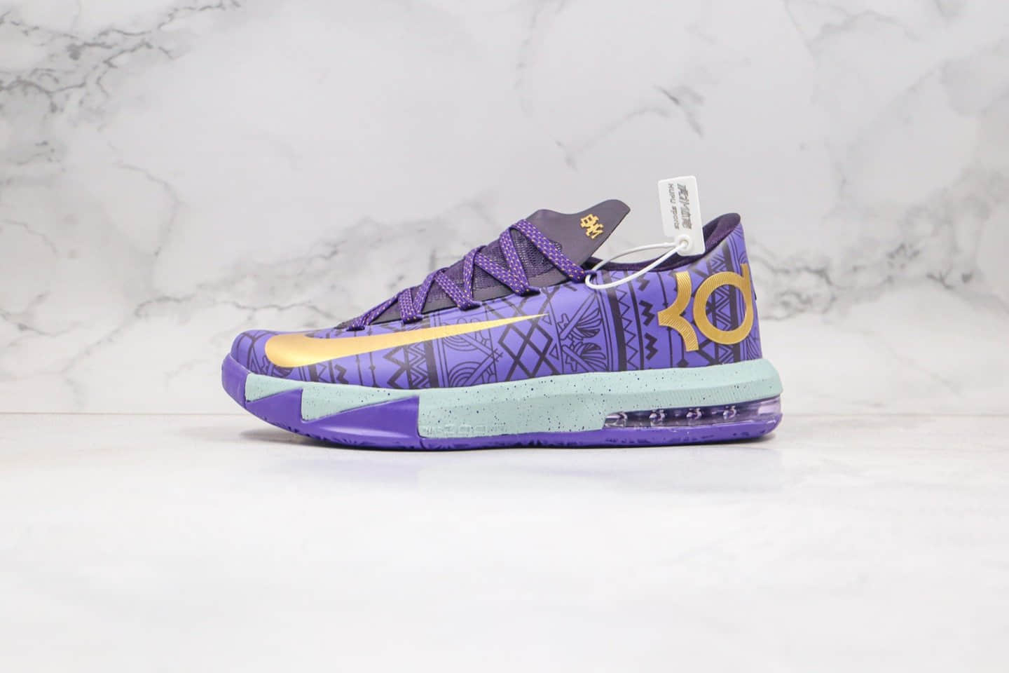 耐克Nike Zoom KD VI EP SJX纯原版本杜兰特6代篮球鞋紫色内置气垫支持实战 货号：646742-500