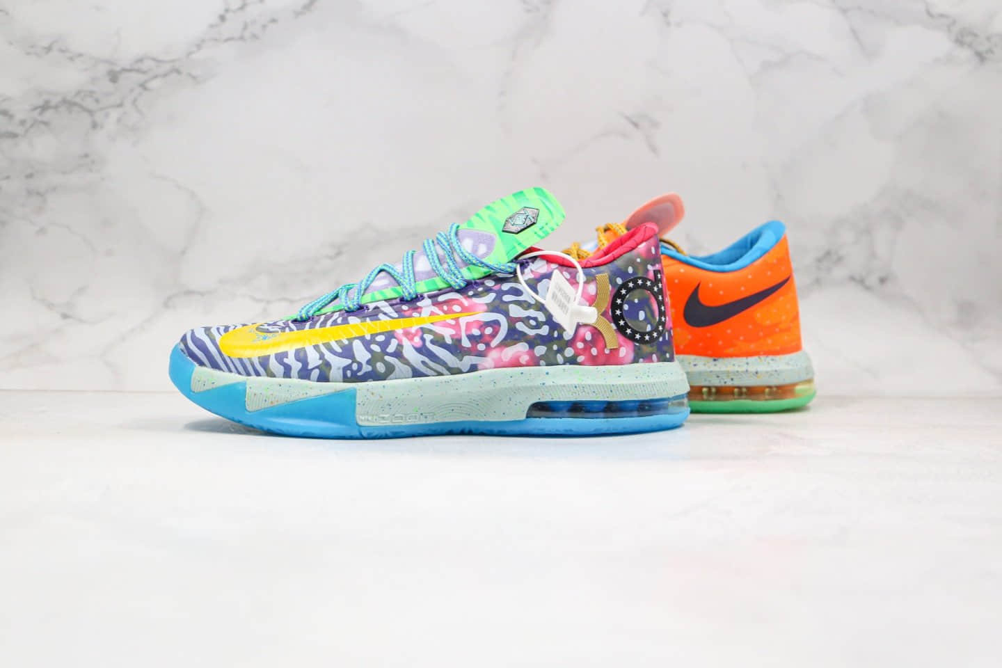 耐克Nike KD 6 Premium What The KD MVP纯原版本杜兰特6代实战篮球鞋七彩鸳鸯内置气垫 货号：669809-500