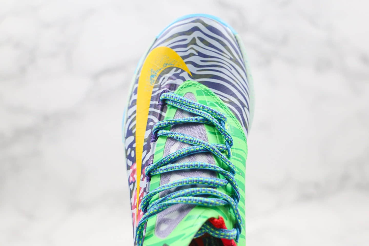 耐克Nike KD 6 Premium What The KD MVP纯原版本杜兰特6代实战篮球鞋七彩鸳鸯内置气垫 货号：669809-500