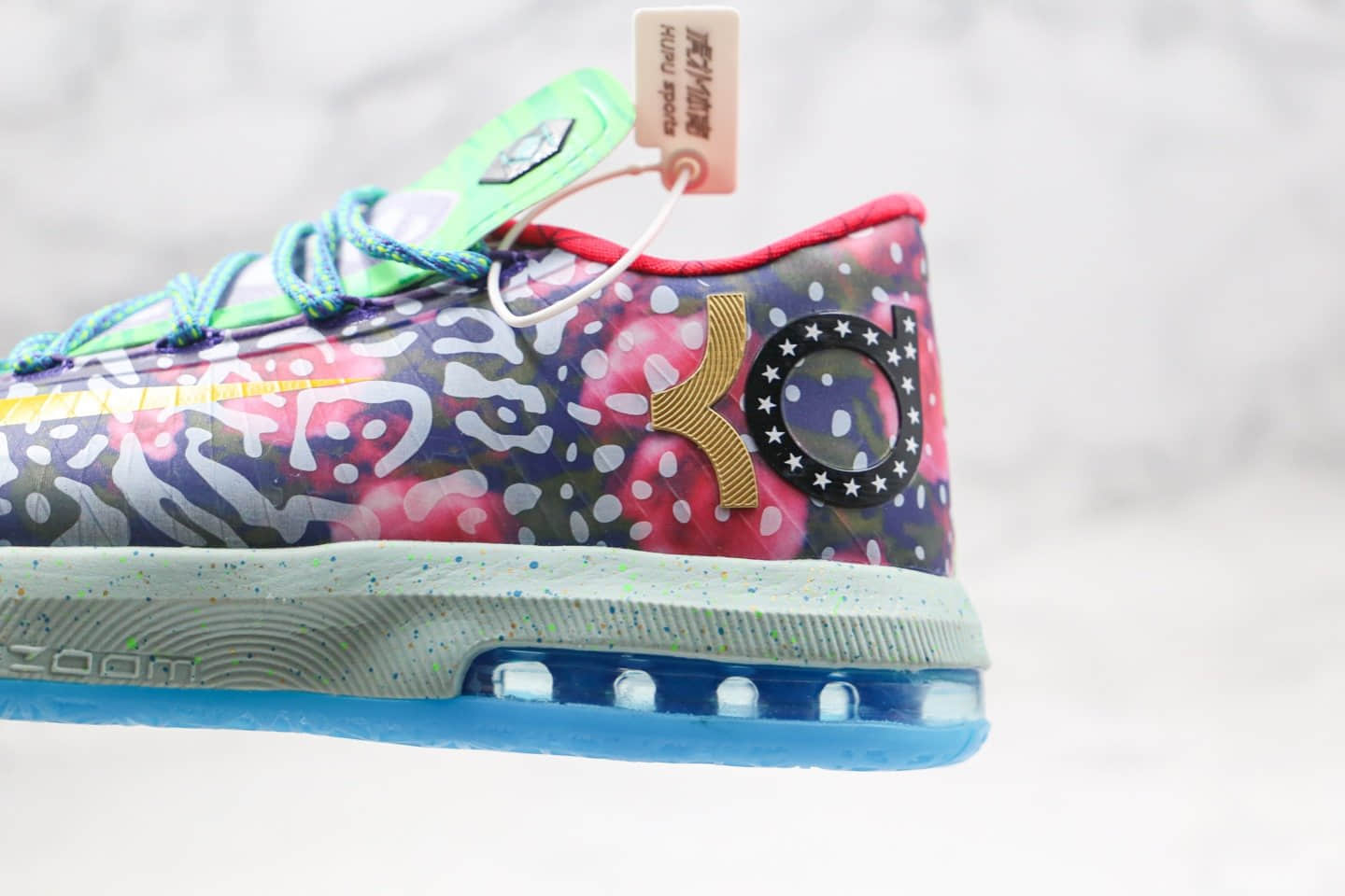 耐克Nike KD 6 Premium What The KD MVP纯原版本杜兰特6代实战篮球鞋七彩鸳鸯内置气垫 货号：669809-500