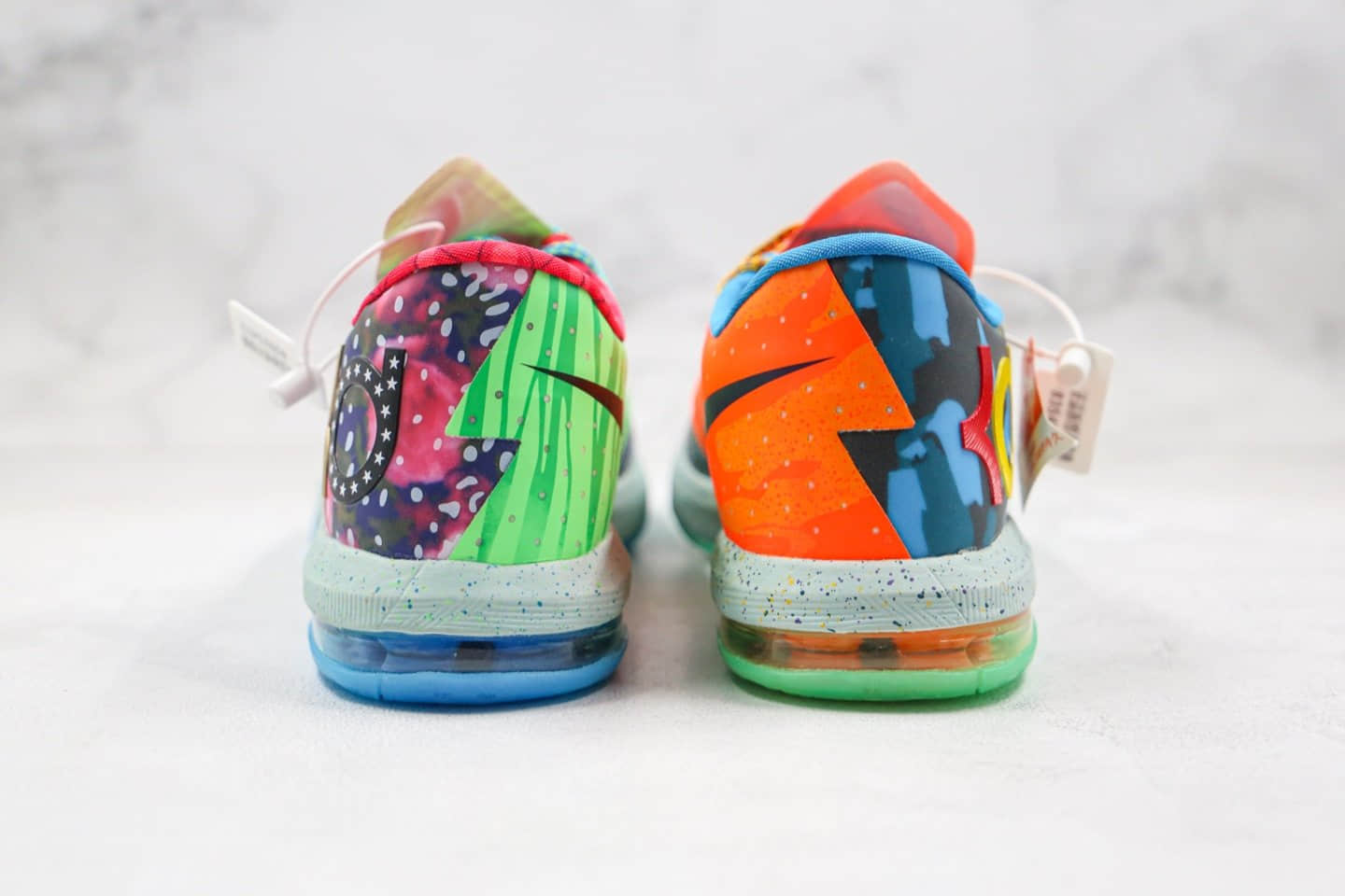 耐克Nike KD 6 Premium What The KD MVP纯原版本杜兰特6代实战篮球鞋七彩鸳鸯内置气垫 货号：669809-500