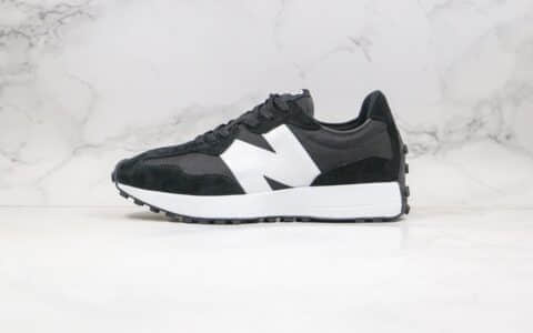 新百伦New Balance 327纯原版本NB327复古慢跑鞋黑白色原鞋打版 货号：MS327GYR