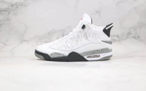 乔丹Air Jordan Dub Zero White Cement纯原版本气垫篮球鞋白黑色白水泥原档案数据开发 货号：311046-105