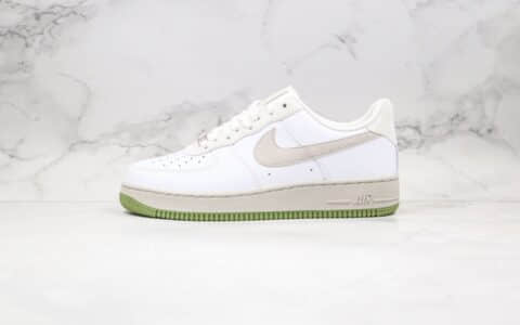 耐克Nike Air Force 1'07 Low纯原版本低帮空军一号芥末绿米白绿色板鞋内置气垫 货号：CL8155-200