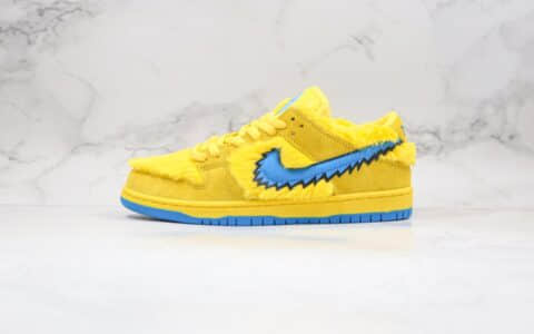 耐克NIKE SB DUNK LOW PRO QS纯原版本低帮DUNK跳舞小熊毛绒款黄色五只熊板鞋内置Zoom气垫原档案数据开发 货号：CJ5378-700