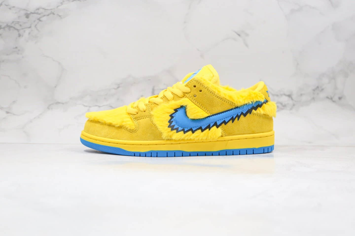 耐克NIKE SB DUNK LOW PRO QS纯原版本低帮DUNK跳舞小熊毛绒款黄色五只熊板鞋内置Zoom气垫原档案数据开发 货号：CJ5378-700