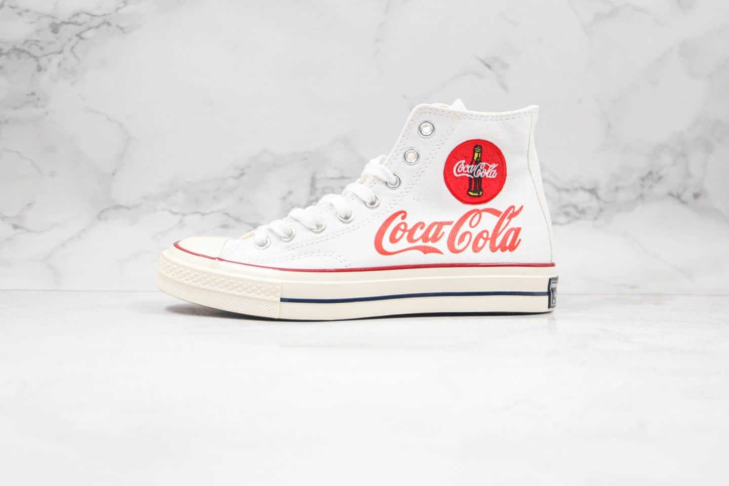 匡威Converse Chuck 1970S x Coca-Cola公司级版本高帮可口可乐联名款帆布鞋原厂硫化大底原盒原标 货号：188601C