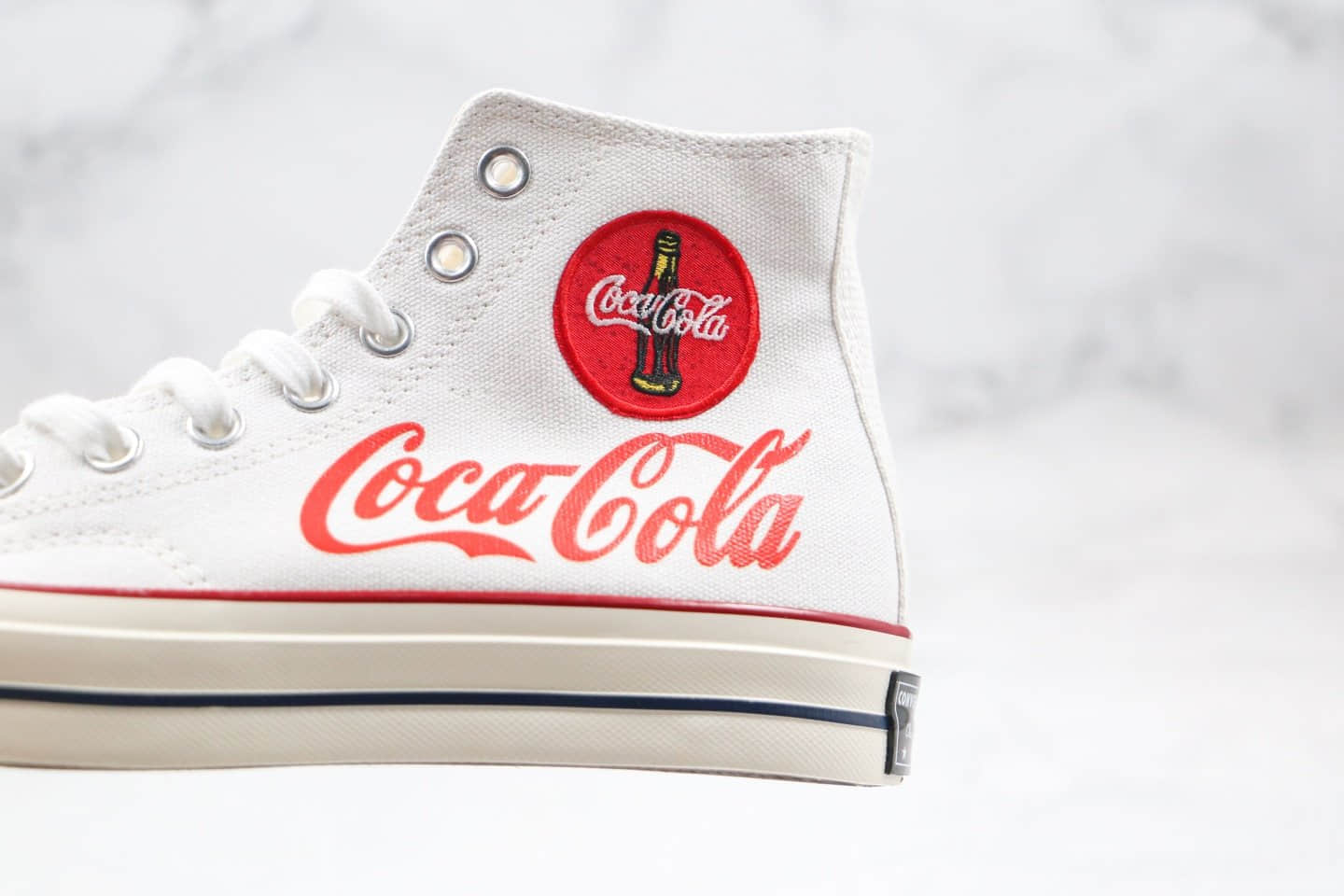 匡威Converse Chuck 1970S x Coca-Cola公司级版本高帮可口可乐联名款帆布鞋原厂硫化大底原盒原标 货号：188601C