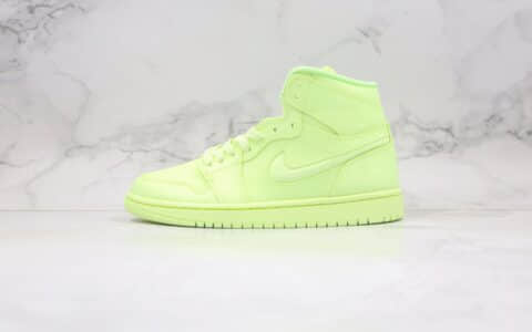 乔丹Air Jordan 1 Ret Hi Prem纯原版本高帮AJ1荧光柠檬绿色满天星正确后跟定型原盒原标 货号：AH7389-700