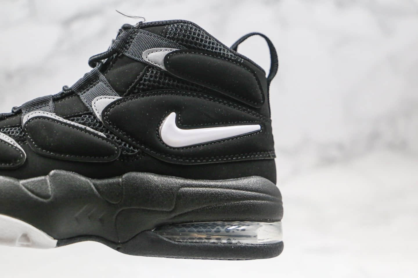 耐克Nike Air Max270 Uptempo'94纯原版本皮蓬二代高帮篮球鞋黑色内置真实气垫原盒原标 货号：472490-010
