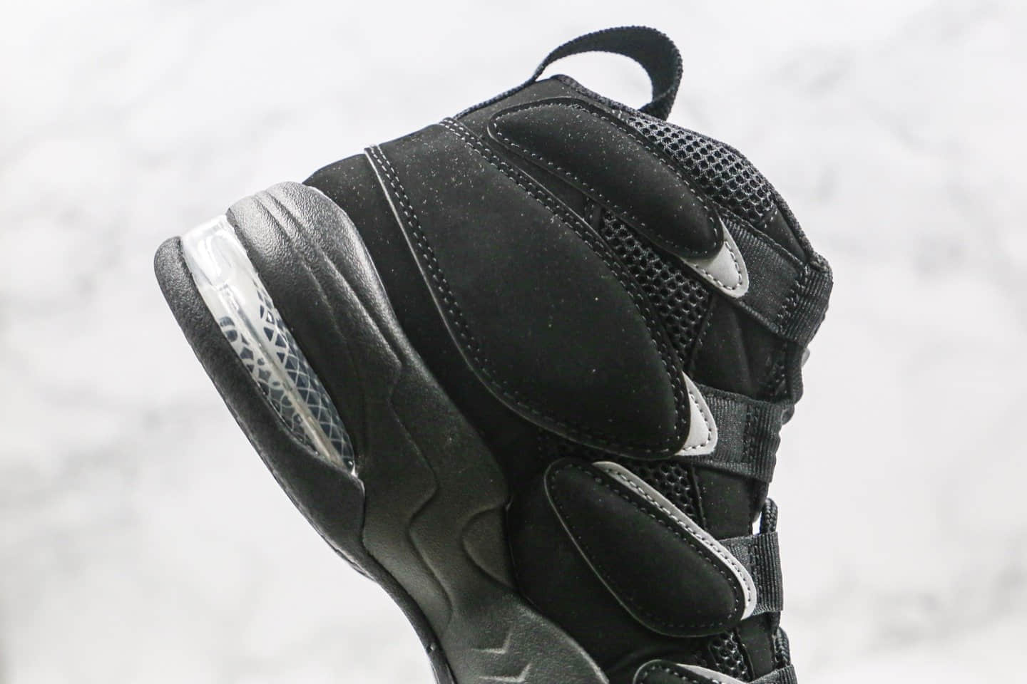 耐克Nike Air Max270 Uptempo'94纯原版本皮蓬二代高帮篮球鞋黑色内置真实气垫原盒原标 货号：472490-010