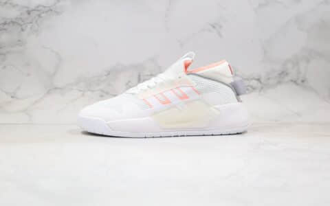 阿迪达斯Adidas neo PLAY9TIS 2.0纯原版本高帮NEO三条纹白橙色原档案数据开发 货号：EF0638