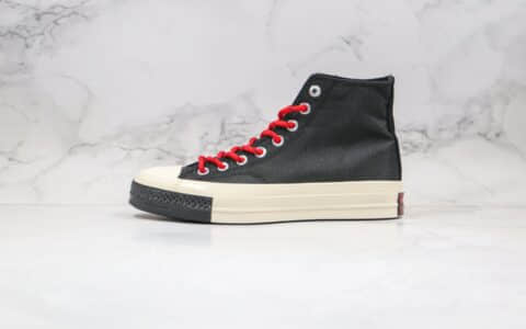 匡威Converse Chuck 70公司级版本高帮张艺兴同款黑红撞色反水面料原厂硫化大底正确PU硅蓝软中底