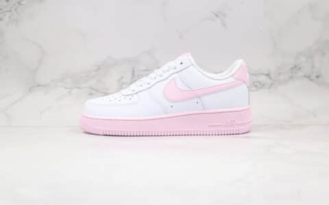 耐克Nike WMNS Air Force 1 Low Voltage Purple纯原版本低帮空军一号荧光白粉配色板鞋内置气垫 货号：CK7663-100