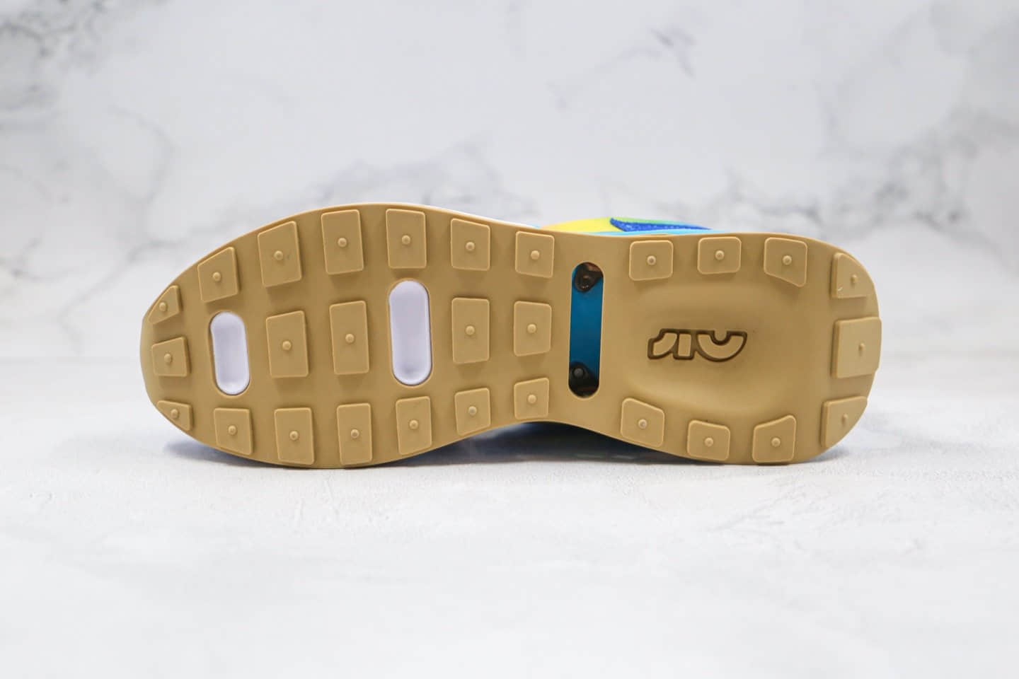 耐克Nike Air Max 270 Pre-Day纯原版本Max270气垫鞋尼龙布蓝橙色渐变彩虹钩原盒原标 货号：971265-001