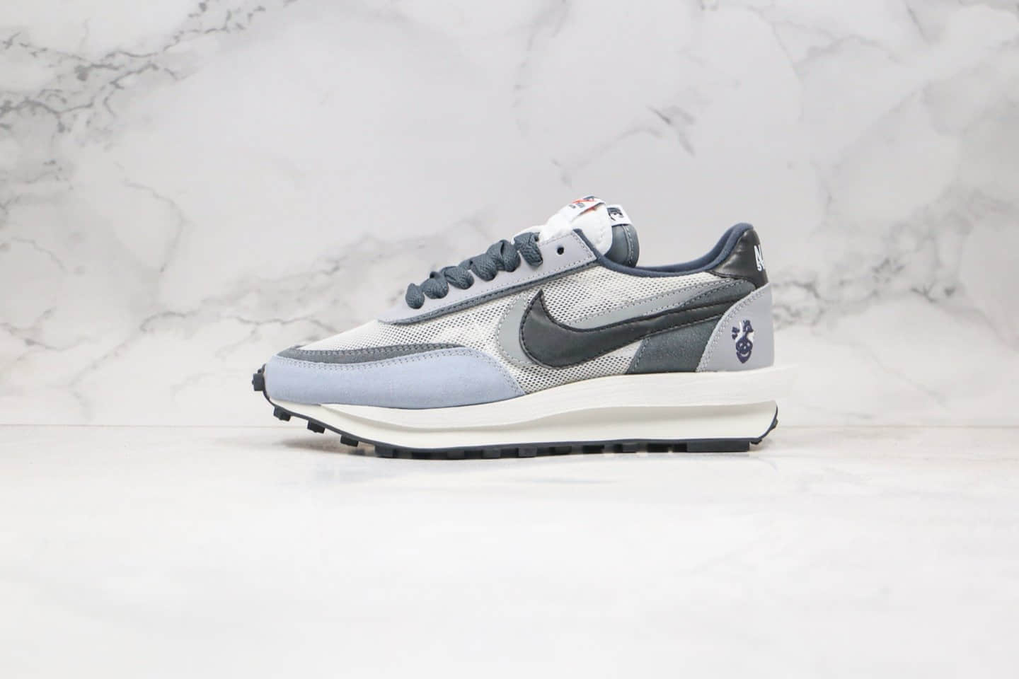 耐克Nike LVD Waffle Daybreak x Sacai纯原版本联名款华夫走秀鞋解构系列白灰色原档案数据开发 货号：BV2552-002