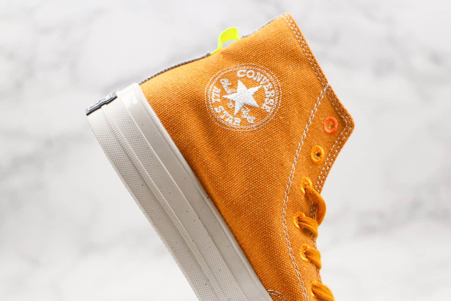 匡威Converse Chuck Taylor All Star 1970s High公司级版本高帮板鞋环保系列黄色原厂硫化大底 货号：168615C