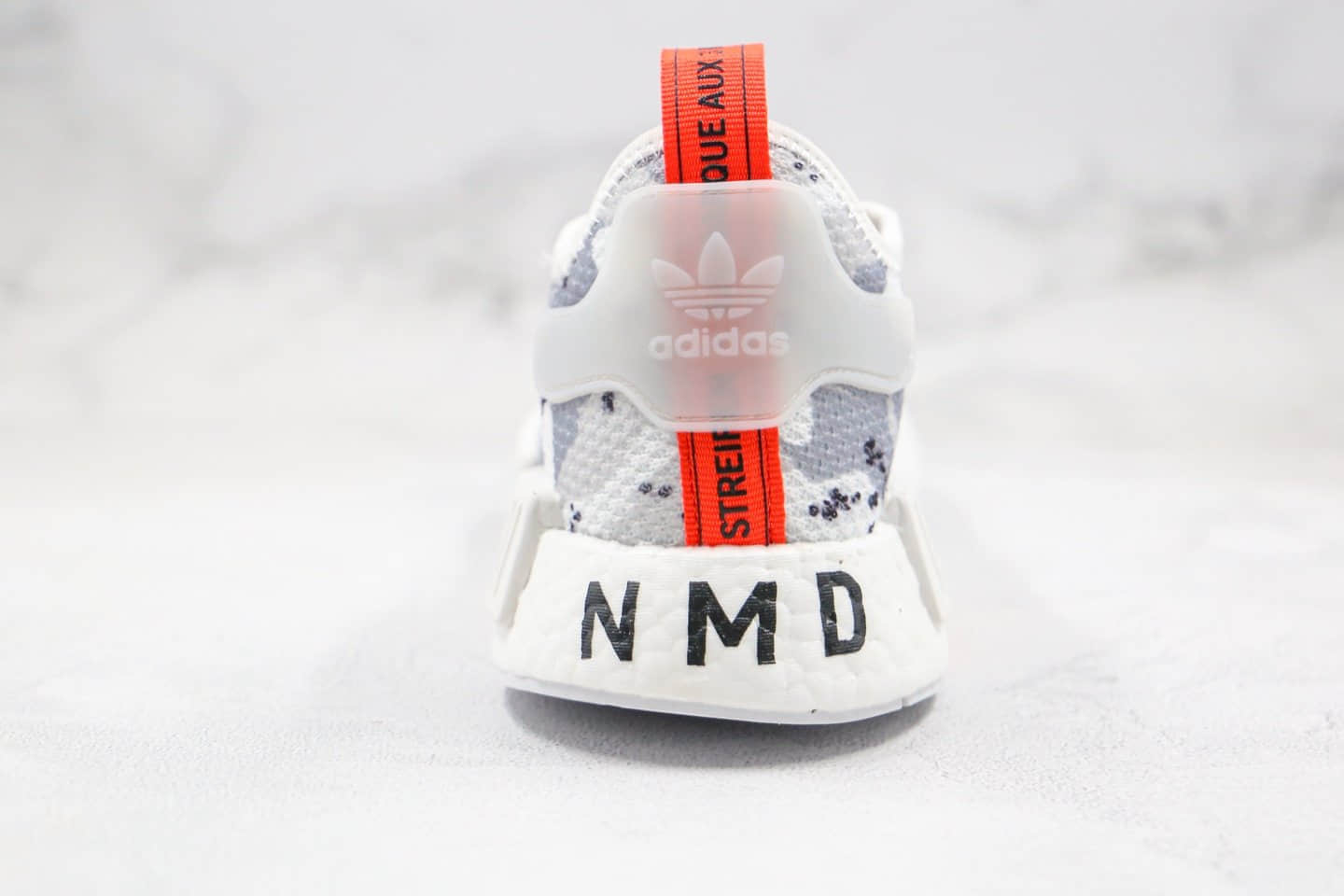 阿迪达斯adidas NMD R1纯原版本爆米花NMD跑鞋迷彩灰白色原盒原标区别市面通货版本 货号：G27933