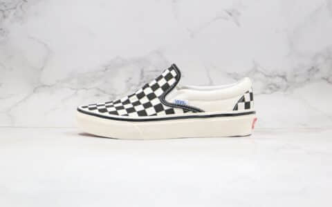 万斯Vans OG Classic Slip-on公司级版本安纳海姆一脚蹬黑白棋盘格原厂硫化工艺 货号：VN000UFF8L