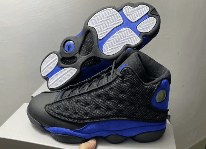 撞脸昆汀·理查德森 PE战靴！全新AJ13“Hyper Royal”实物图首度曝光！ 货号：414571-040