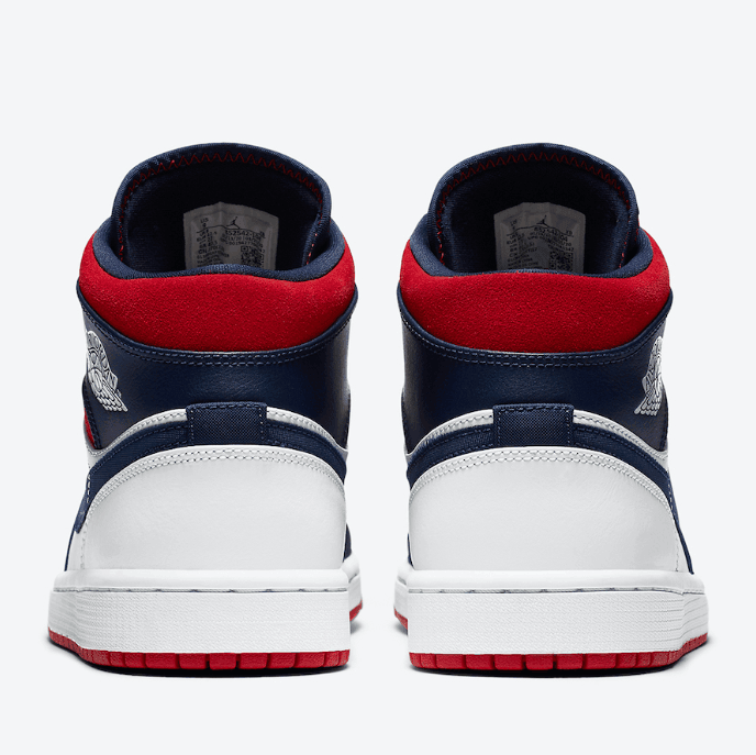 庆祝美国国庆节！全新Air Jordan 1 Mid首度曝光！ 货号：852542-104