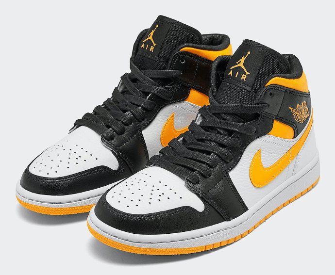 黑脚趾加持！Air Jordan 1 Mid全新配色即将登场！ 货号：CV5276-107