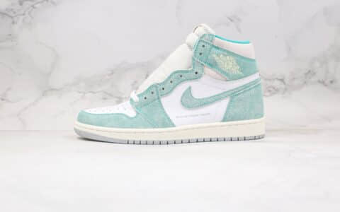 乔丹Air Jordan 1 Turbo Green纯原版本高帮AJ1蒂芙尼薄荷绿原盒原标正确后跟定型 货号：575441-311