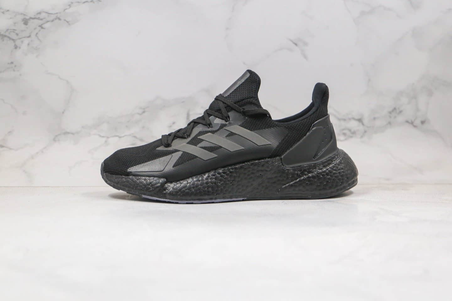 阿迪达斯Adidas Boost X9000L4纯原版本爆米花跑鞋X9000L4黑色原楦头纸板打造 货号：FW8386