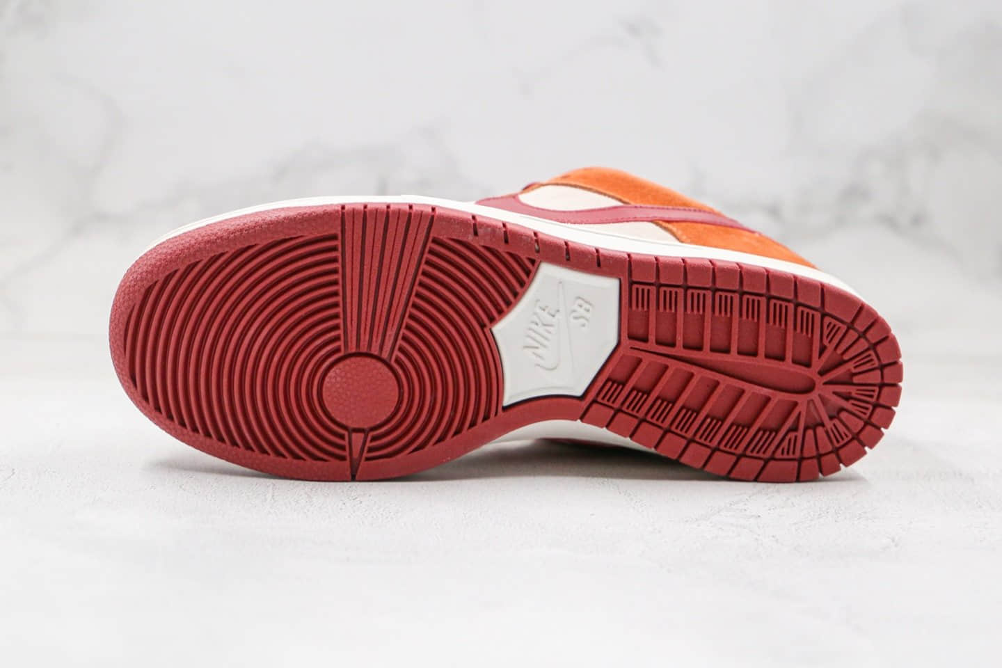 耐克Nike SB Dunk Low Orange label纯原版本低帮SB板鞋扣篮系列白红橘色内置Zoom气垫原楦头纸板打造 货号：BQ6817-202