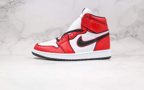 乔丹Air Jordan 1 Bloodline 2.0公司级版本高帮AJ1芝加哥2.0白黑红色正确后跟定型 货号：555088-129