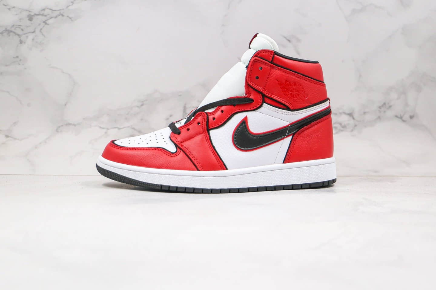 乔丹Air Jordan 1 Bloodline 2.0公司级版本高帮AJ1芝加哥2.0白黑红色正确后跟定型 货号：555088-129