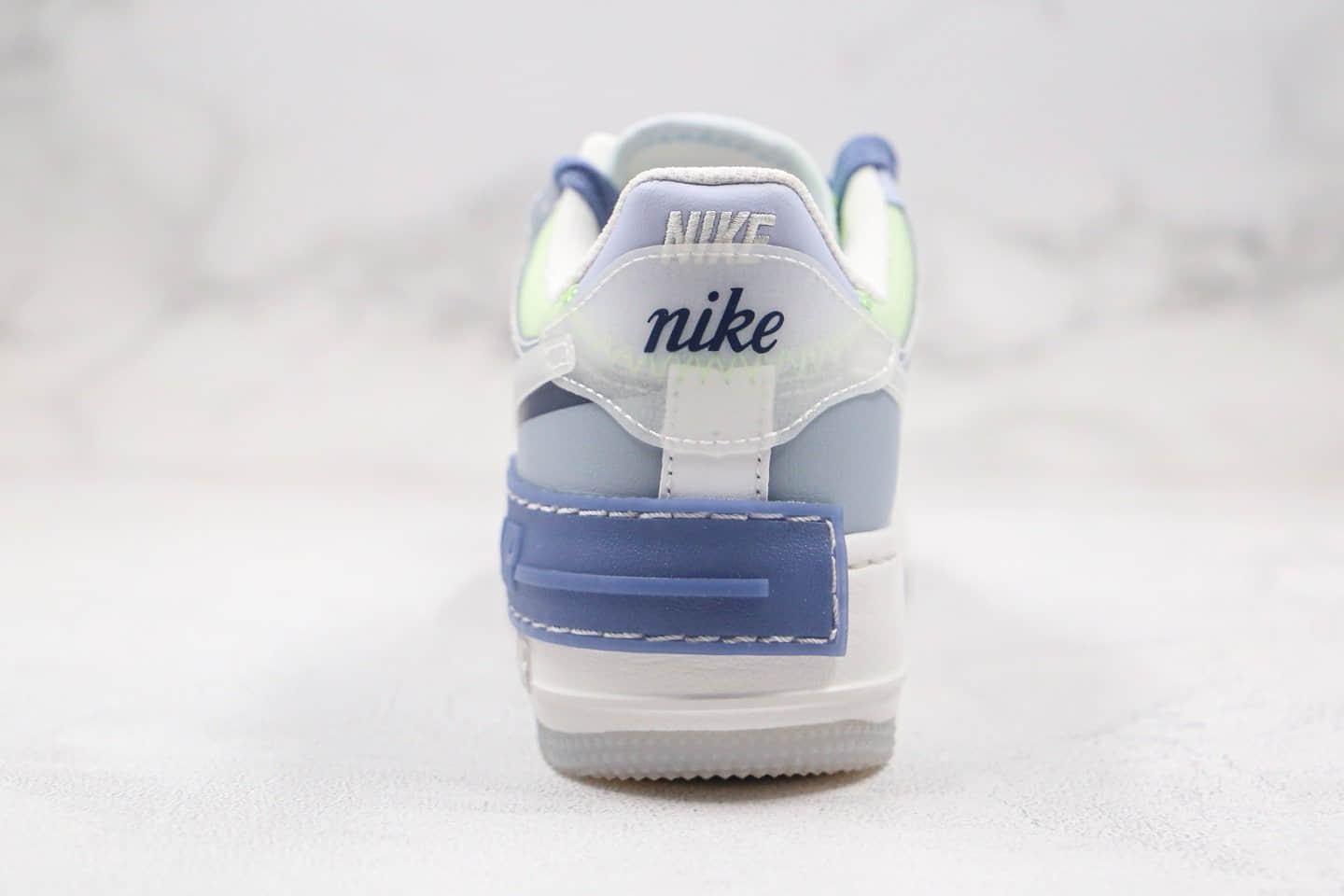 耐克Nike Air Force 1 Shadow SE World Indigo纯原版本低帮空军一号马卡龙蓝紫色射频板鞋原楦头纸板打造 货号：CK6561-001