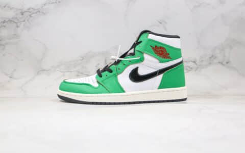 乔丹Air Jordan 1 High OG WMNS Lucky Green纯原版本高帮AJ1凯尔特人白绿色篮球鞋正确后跟定型 货号：DB4612-300