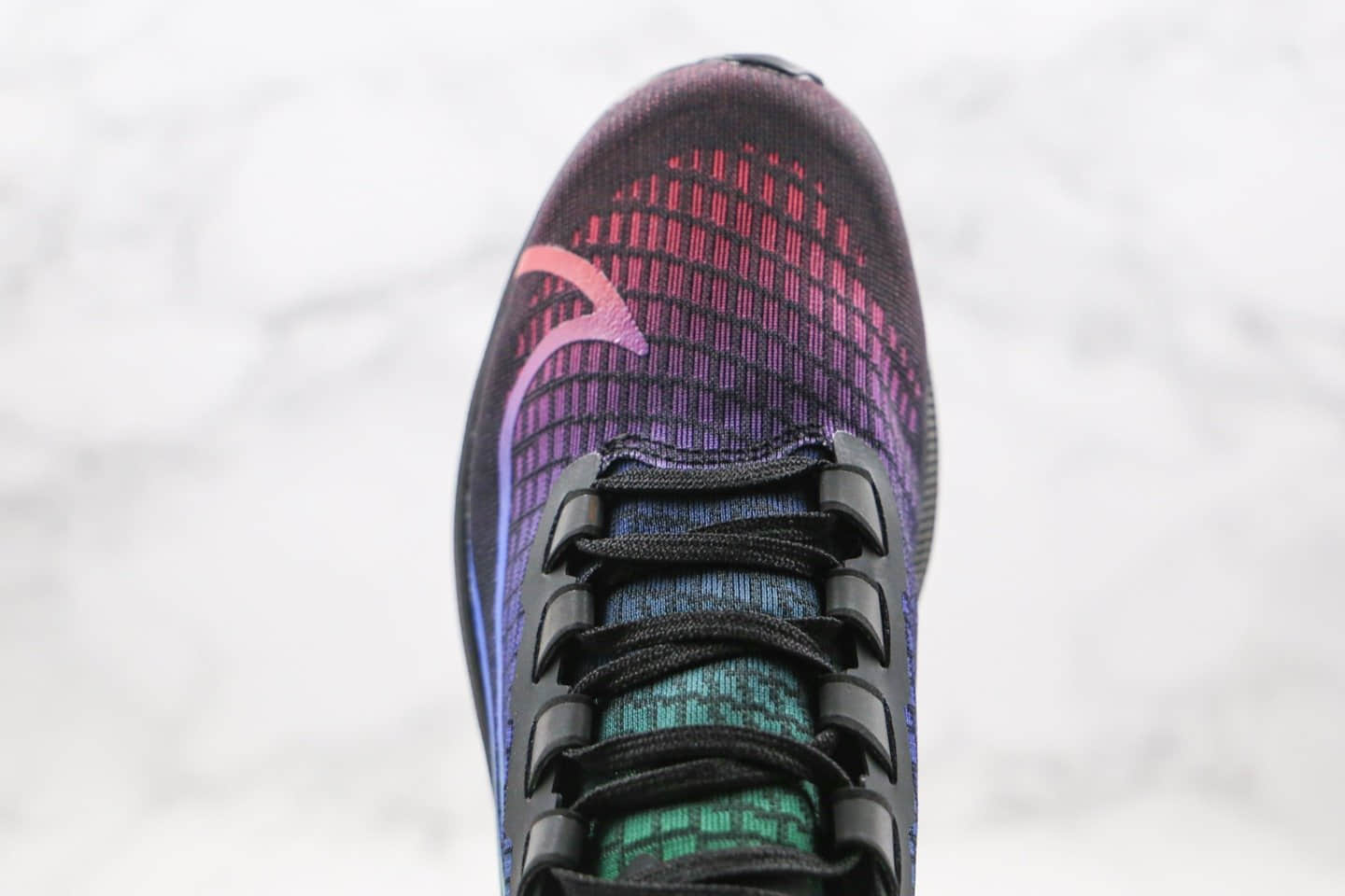 耐克Nike Air ZooM Pegasus 37 V2纯原版本登月37代黑炫彩彩虹配色跑步鞋内置Zoom气垫原盒原标 货号：CZ5923-001