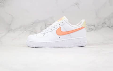 耐克Nike Air Force 1 'O7 White Atomic Pink纯原版本低帮空军一号蜜桃白橙色板鞋内置全掌Sole气垫 货号：315115-157