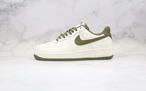 耐克Nike Air Force 1 Low纯原版本低帮空军一号牛油果米白绿色板鞋内置全掌Sole气垫 货号：AQ3778-996