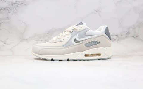 耐克Nike Air max 90 The Basement纯原版本气垫Max90灰色魔术贴换钩原档案数据开发 货号：CI9111-002