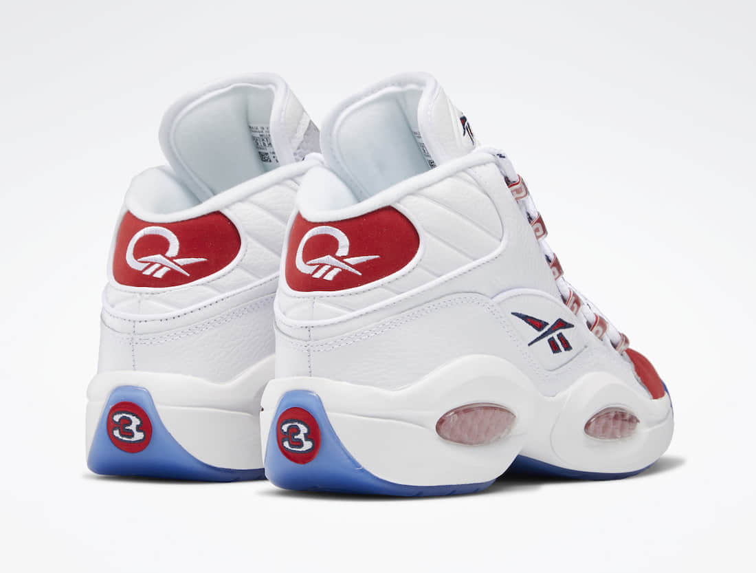 元年“红脚趾”配色复刻回归！这双Reebok Question Mid别错过！ 货号：FY1018