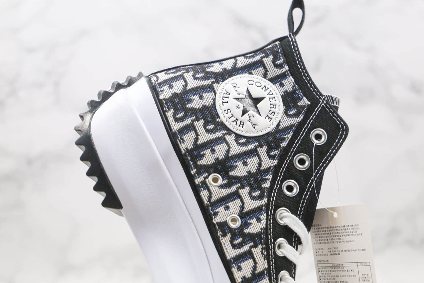 匡威Converse Chuck Taylor All Star 1970s Hi Christian x Dior迪奥联名款公司级版本高帮松糕锯齿厚底帆布鞋原盒原标